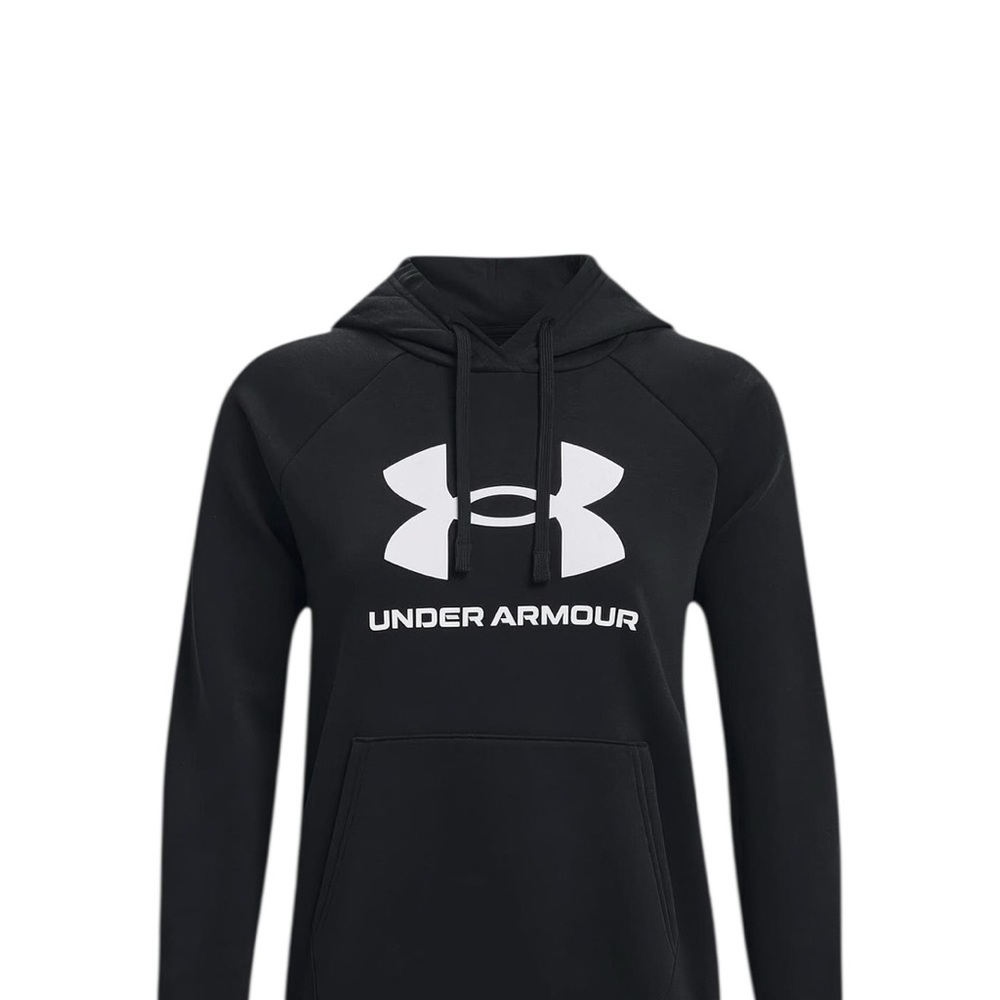 Under Armour (NWT) Women's Black Logo Hoodie, Size Medium - Picture 3 of 8